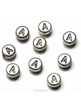NEW! 1 Letter A Quality Silver Plated Round Alphabet Bead 7mm ~ Ideal For Occasion Name Bracelets, Card Making & Other Craft Activities